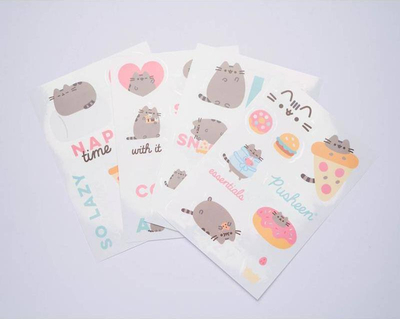 Sticker-a ngjitës Pusheen the Cat Gadget Decals, 16 copë, vinil, shumëngjyrëshe