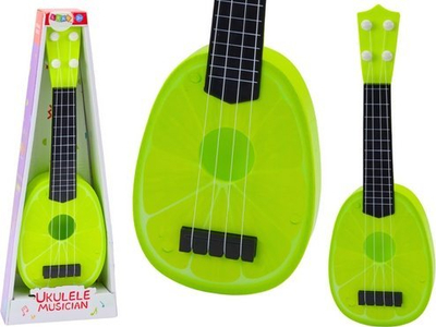Ukulele lodër për kalamaj Ukulele Musician, 4 tela, 15", jeshile lime