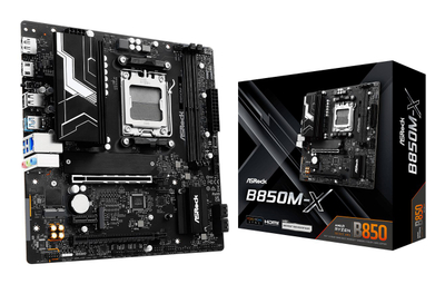 Pllakë amë ASRock B850M X, DDR5, socket AM5, e zezë