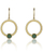 Vathë për femra Marc Malone Ellie Green Earrings MCE23001G, të artë