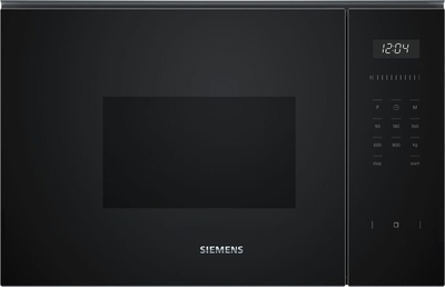 Вградлива микробранова печка Siemens IQ500 BF525LMB1, 20L, 800W, црна
