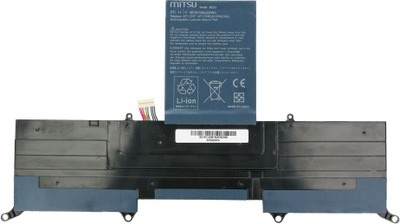 Bateri laptopi Mitsu për Acer Aspire S3, 3000mAh, e zezë