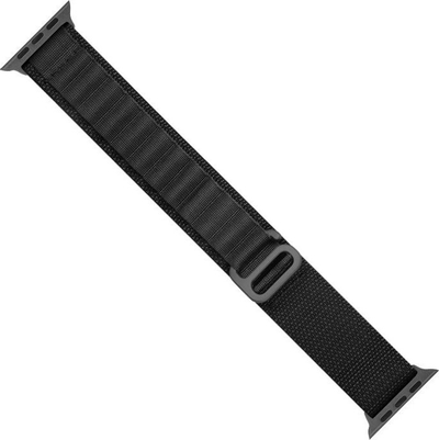 Rrip Alpine për Apple Watch, 42 44 45 49 mm, tokëz çeliku, i zi