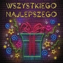 Kartë urimi Henry Holt KW Neon Gift Card, 15 x 15 cm, me zarf, me ngjyra
