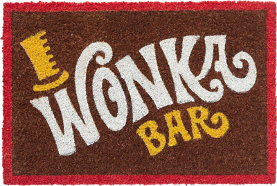 Tapet dere Pyramid International Willy Wonka Bar, fibra kokosi, bazë PVC kundër rrëshqitjes, kafe