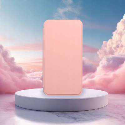 Kuti telefoni OEM PIANO Book Wallet për Samsung A15 4G 5G, me portofol karte, peach fuzz