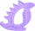Прстен за гризење Luu Kids Ollie the Dragon, сензорен, од 4 месеци, виолетов