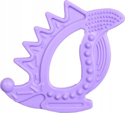 Прстен за гризење Luu Kids Ollie the Dragon, сензорен, од 4 месеци, виолетов