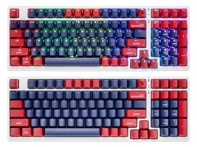 Tastierë mekanike Gaming A4 Tech BLOODY S98, USB, RGB, e bardhë