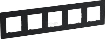Kornizë pesëfishe Legrand Niloe Step, montim horizontal vertikal, anthracite