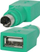 Adapter USB në PS/2 për maus StarTech, USB-A në PS/2, i gjelbër