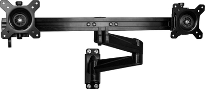 Krah muri për monitorë StarTech.com ARMDUALWALL, për 2x 24", VESA, i zi