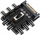 Hub kontrollues për flladitës dhe RGB Barrow, 7 porta, PWM 3 pin 4 pin, i zi