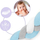 Заштитник за креветче Ricokids, 3m, антиалергиски памук, сина