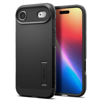 Këllëf telefoni Spigen Tough Armor T MagSafe, për iPhone 17 Pro, mbrojtës, i zi