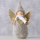 Figurinë zbukuruese AMIA Angel, 16 cm, material i butë, bezhë