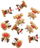 Set varëse 3D polimer dpCraft Jolly Reindeers, 10 copë, shumëngjyrëshe