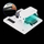 Xham mbrojtës Whitestone Dome Glass për Samsung Galaxy Z Fold 5, 5D UV, set me 2 copa, transparent