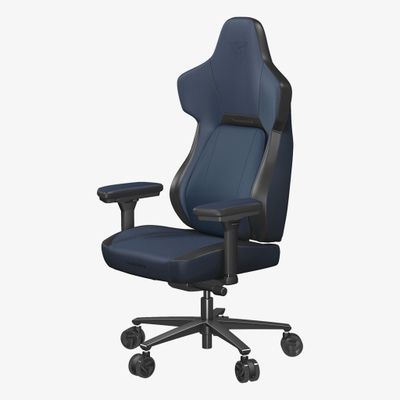 Karrige gaming ThunderX3 CORE Armchair Modern, ergonomike, me mbajtëse këmbësh, blu