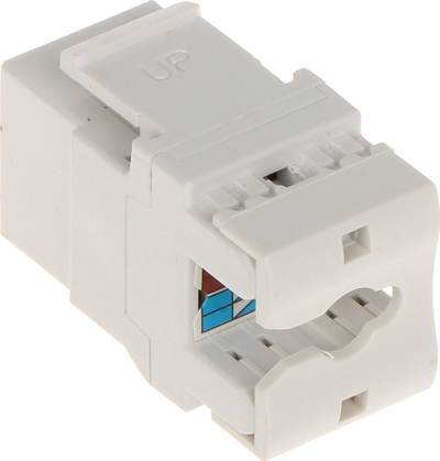 Keystone connector FX-RJ45-65, Cat6, 100 copë në paketim, ngjyrë e bardhë