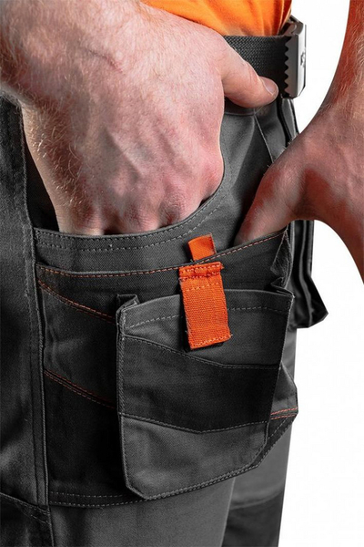 Pantallona të shkurtra pune Neo Tools Neo Shorts, pambuk 100%, masa S, gri