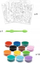Set kreativ me rërë me ngjyra Djeco Inspired by Abstract, për kalamaj 7+
