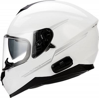 Helmetë full face Sena Outride, Bluetooth, madhësia XL, e bardhë