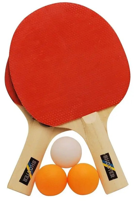Set pingpongu Sulov RULYT 1ST-01, 2 reketë, 3 topa, i kuq