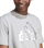 Маица adidas FI MET Tee M II3467, памук, големо лого, светло сива