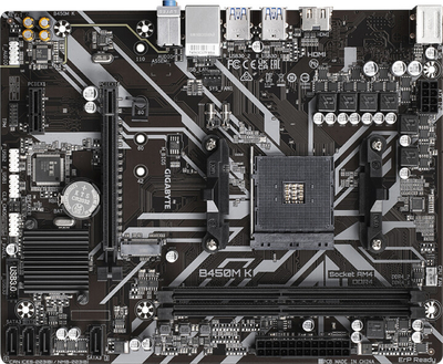 Pllakë amë GIGABYTE B450M K - AMD B450