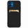 Mbrojtëse telefoni Samsung Galaxy A73 5G Card Case, portofol karte, silikoni, e zezë