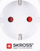 Adapter udhëtimi Skross 1.500203-1, EU në USA, i tokëzuar, i bardhë