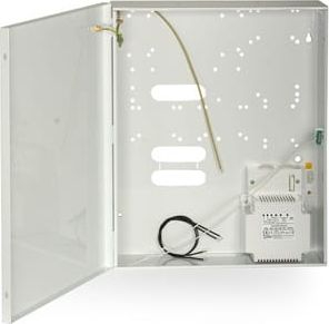 Kuti metalike Pulsar AWO256 për Satel Integra Versa, me transformator, e bardhë