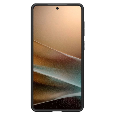 Маска за телефон Spigen Liquid Air, за Samsung Galaxy S25 Edge, заштитна, црна мат