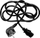 Kabllo rryme Logo 230V, CEE7 në C13, 2m, e zezë