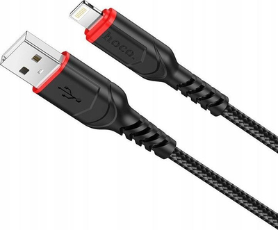 Kabllo USB Hoco X59, USB A me Lightning, 3m, 2.4A, e zezë
