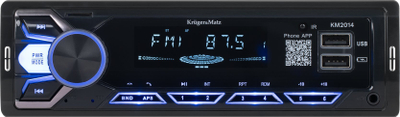Radio makine Kruger&amp;Matz KM2014, 1DIN, USB Bluetooth, e zezë