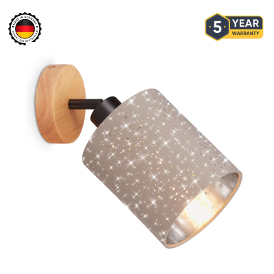 Spote Briloner, 13cm, 1x exkl., E27, 25W, taupe