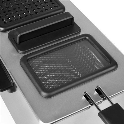 Fritezë Tristar FR-6947, 3L, 2000W, çelik inox gri me të zezë