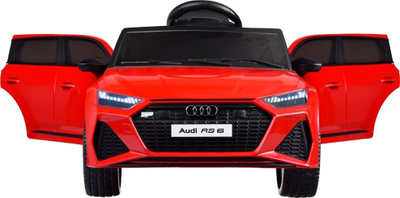 Makina elektrike për kalamaj Audi RS 6 PA0297, me bateri që karikohet, e kuqe