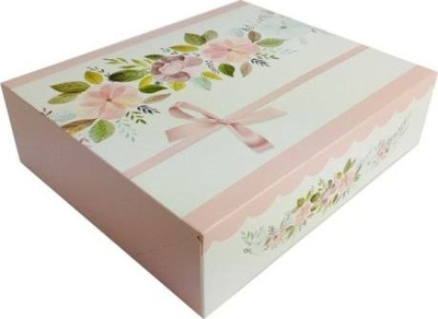 Set me kuti dekorative Beniamin Flowers Box, karton, 23x23x10.5cm, 5 copë, me ngjyra të ndryshme