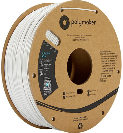 Filament 3D Polymaker PolyLite ASA PF01011, 2.85mm, rezistent ndaj UV dhe motit