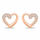 Set bizhuterish bronzi me zircone Hearts SET259R (varse dhe vathë)