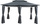 Çadër kopshti Beliani Gazebo Colos, metal 4x3 m, me perde, gri grafit