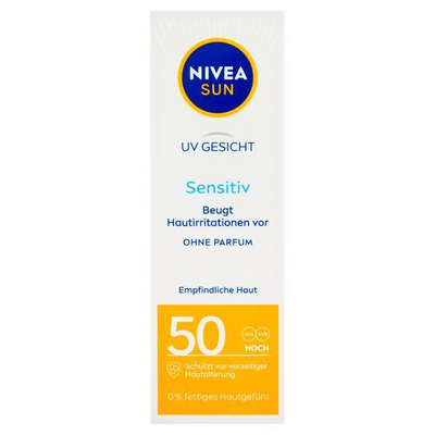 Krem mbrojtës ndaj diellit Nivea Sensitive SPF 50 Sun Allergy Protection 50 ml