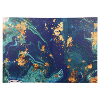Pikturë murale Gobi HM4777, kanavacë e printuar, 98x68cm, blu jeshile