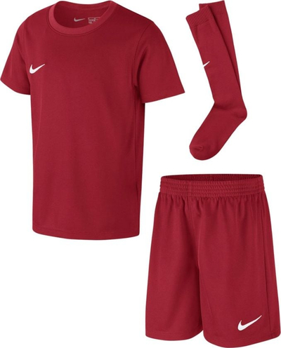 Set futbolli Nike Dry Park 20 Jr CD2244-657, Dri FIT, për fëmijë, i kuq