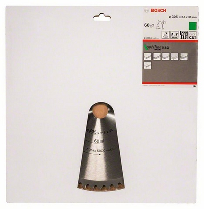 Teh sharrë Bosch Optiline Wood 2608640441, 305mm, 60 dhëmbë