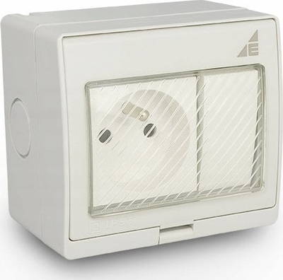 Prizë me çelës sipërfaqe Elektro-Plast AQUA55 55.25, IP55, gri