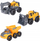 Set lodrash ndërtimi Dickie Toys Volvo Construction Site Vehicles, 3 automjete, 16 cm, shumëngjyrëshe